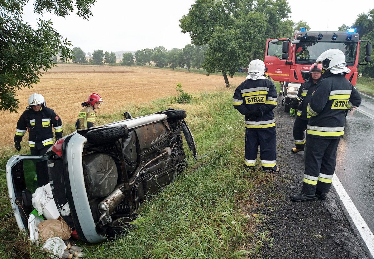 Zdarzenie drogowe w Bartoszówku! [FOTO] 